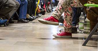 Patients waiting at hospital due to delays