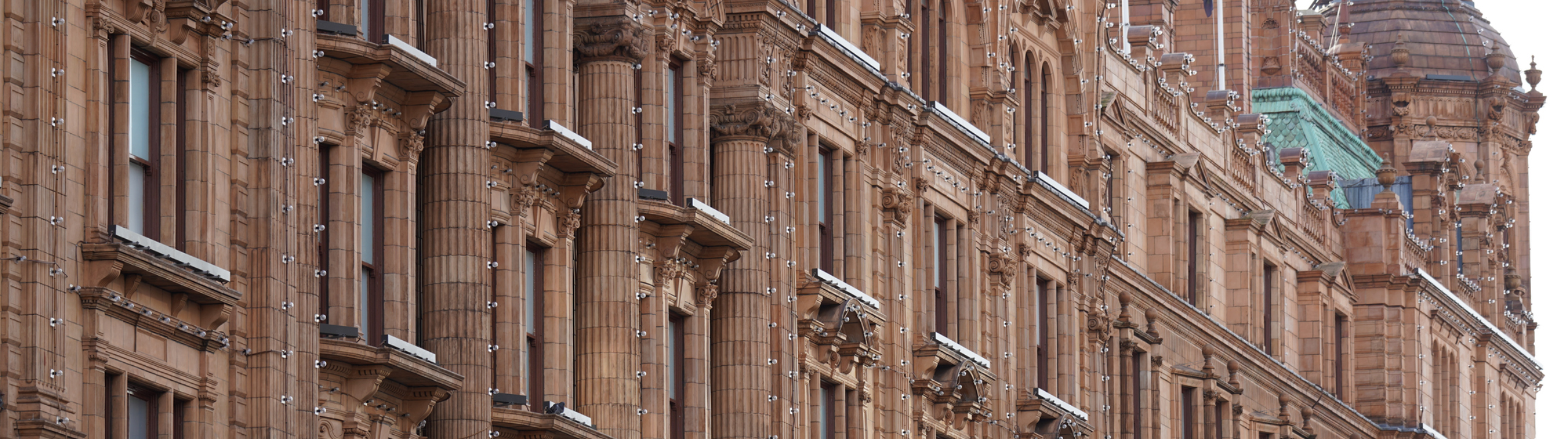 Banner showing Harrods